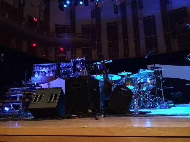 The Unity Group stage set at Strathmore with the Orchestrion instruments