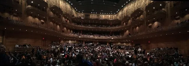 Panorama of the Music Center at Strathmore concert hall
